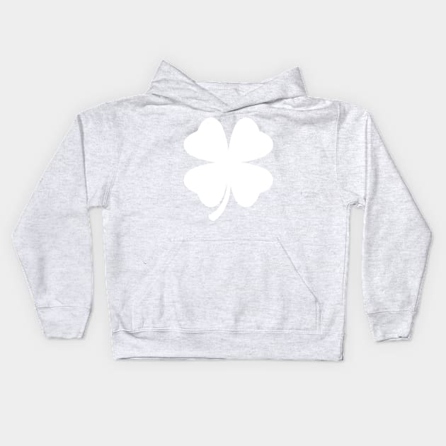 Four Leaf Clover Funny Saint Patricks Day Shamrock Lucky Irish Kids Hoodie by amitsurti